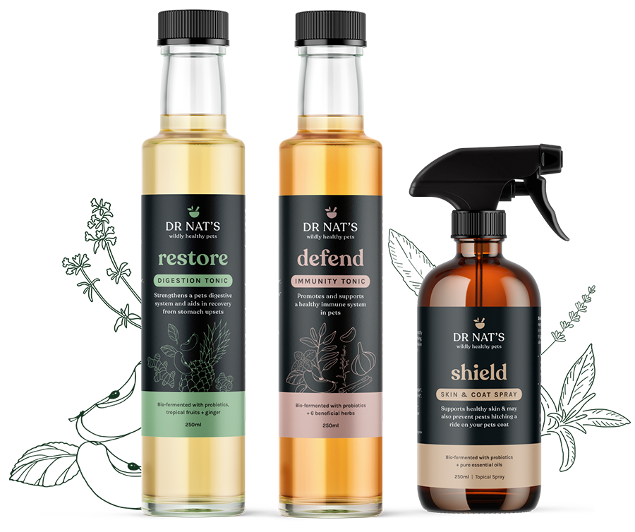 Our product range is vet formulated to support immune and digestive health in dogs, cats, horses and farm animals