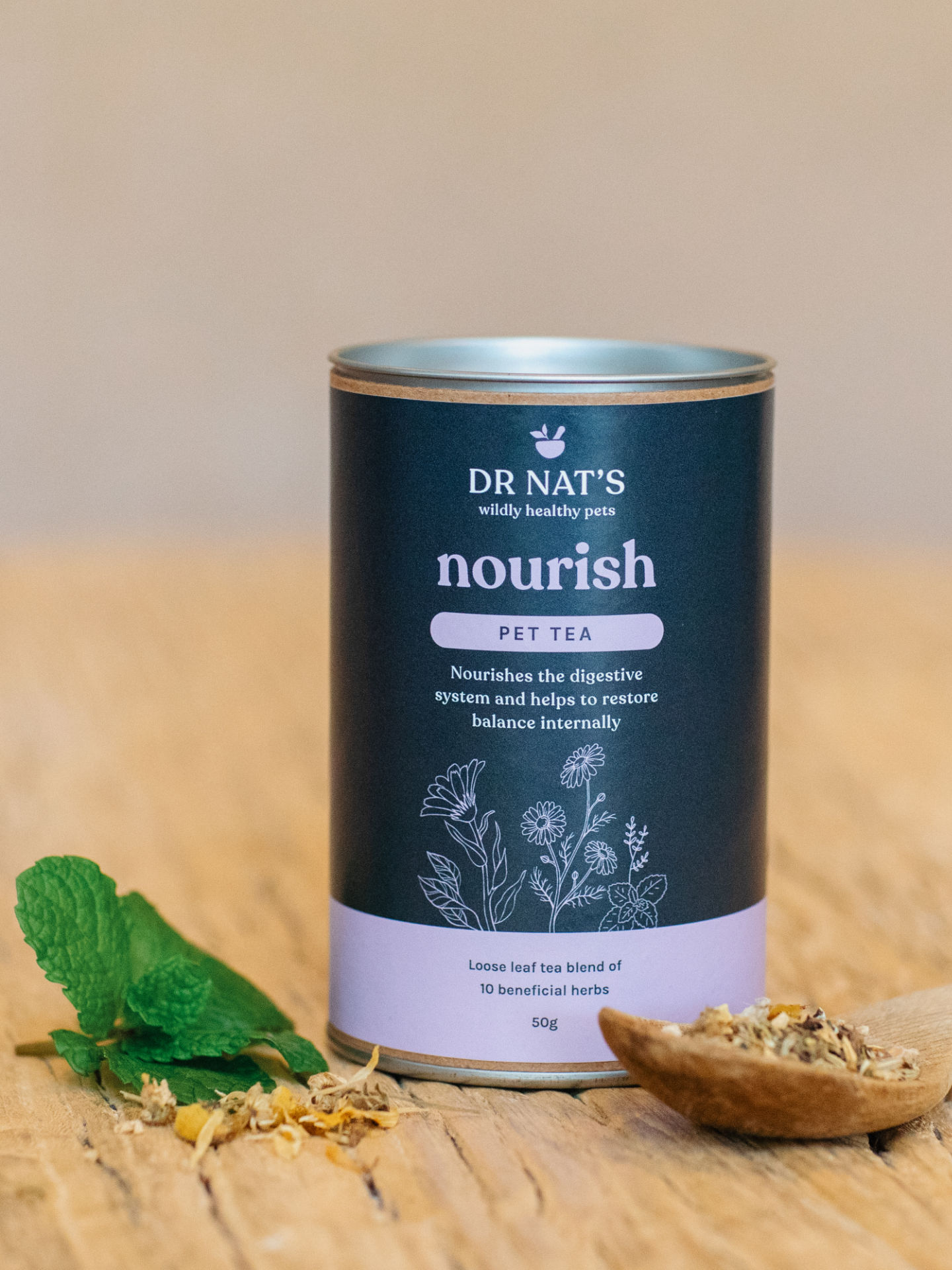 Dr Nat's Nourish, Pet tea